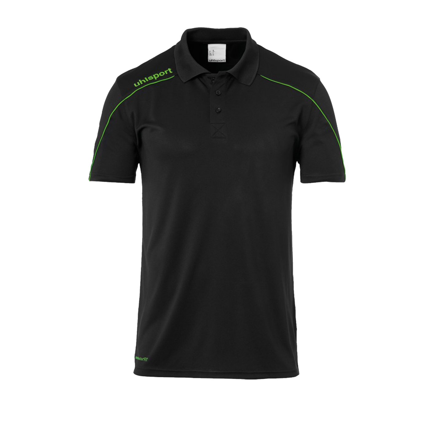 Uhlsport Stream 22 Poloshirt Kids Schwarz Grün F24