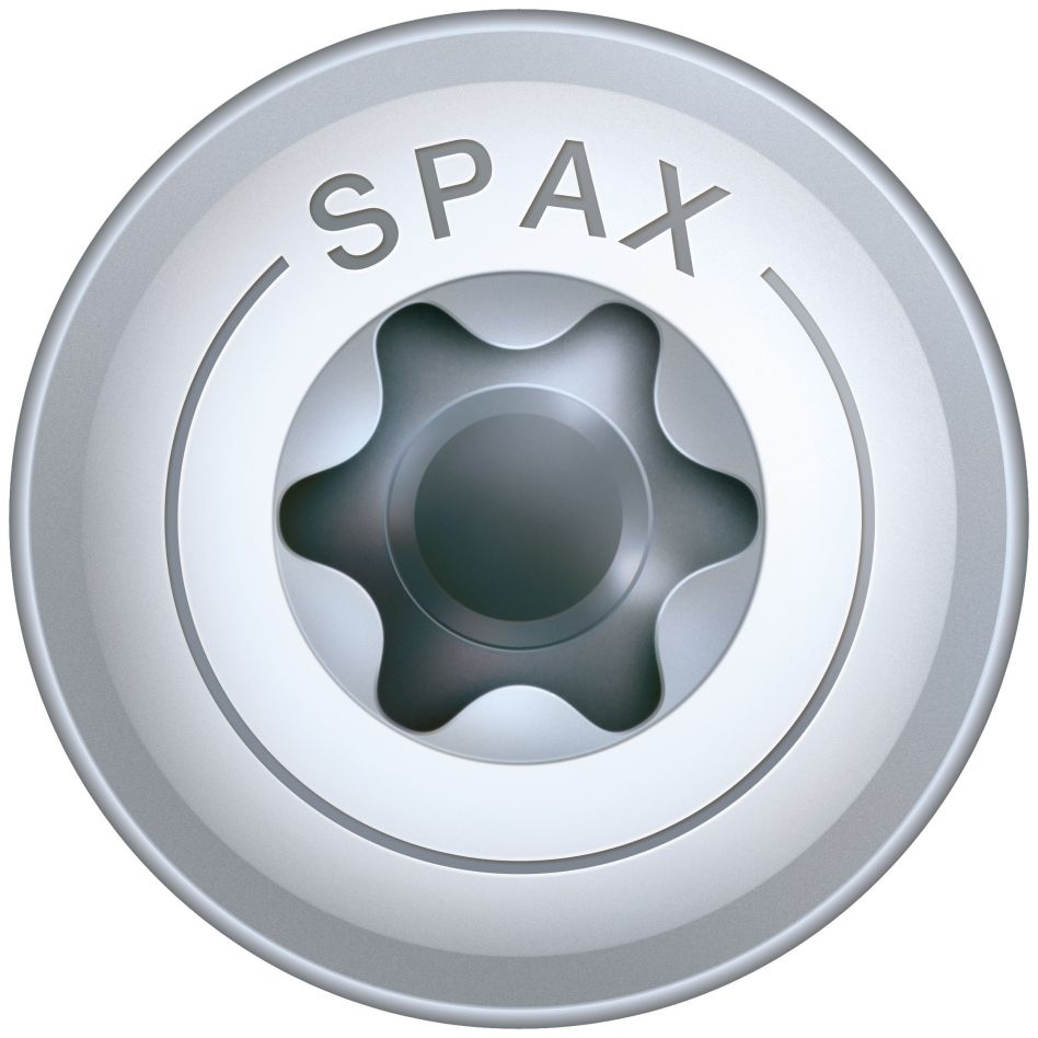 SPAX 0251010601605 HI.FORCE, 6 x 160 mm, 100 Stück, Teilgewinde, Scheibenkopf, T-STAR plus T30, 4CUT, WIROX