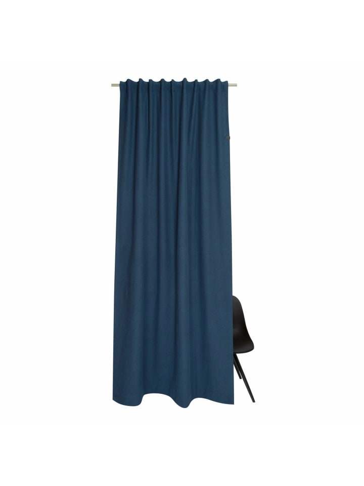 Schöner Wohnen Kollektion Blickdichter Schlaufenvorhang SOLO in Graublau günstig kaufen 130x250 cm