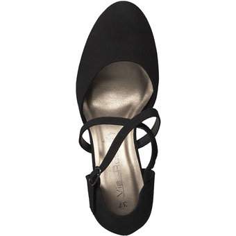 Via della Rosa Spangenpumps in schwarz
