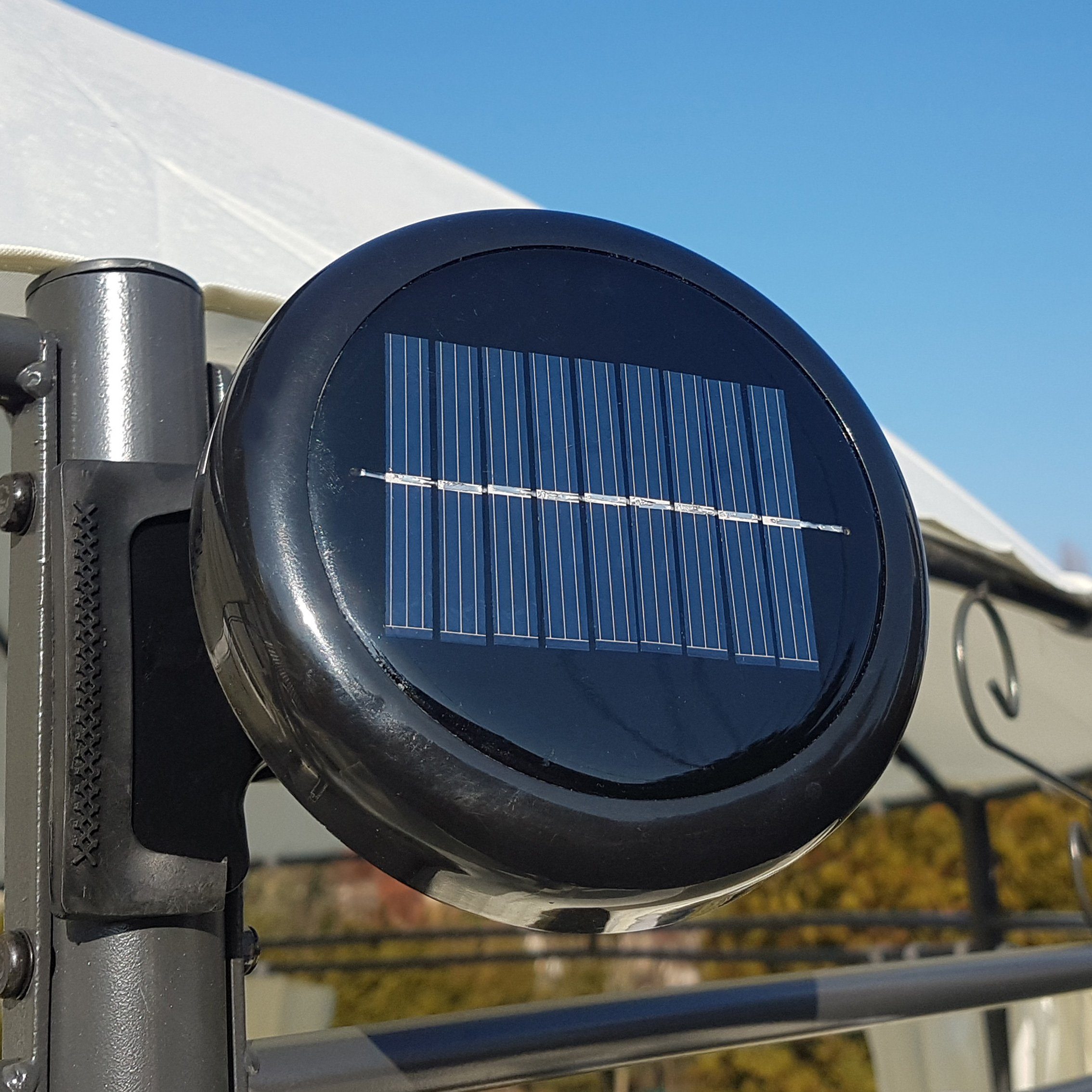Swing&Harmonie Pavillon LED - Pavillon Ø 350cm Lavo Garten Pavillion Rund Solar Pavilion Gartenzelt Designer Pavilon