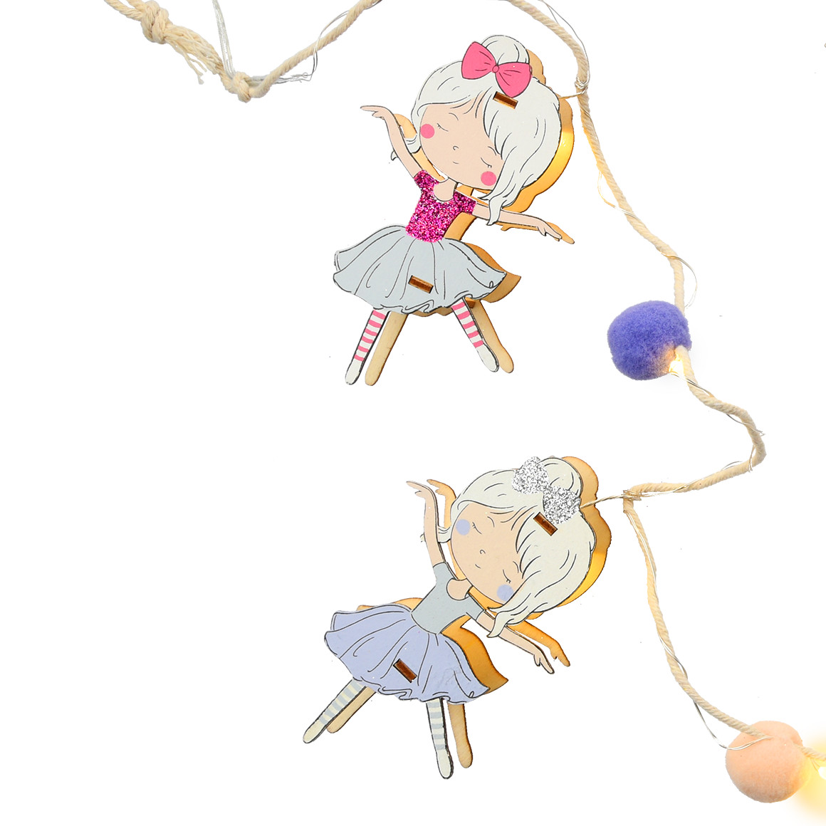 LED-Lichterkette mit Ballerinas