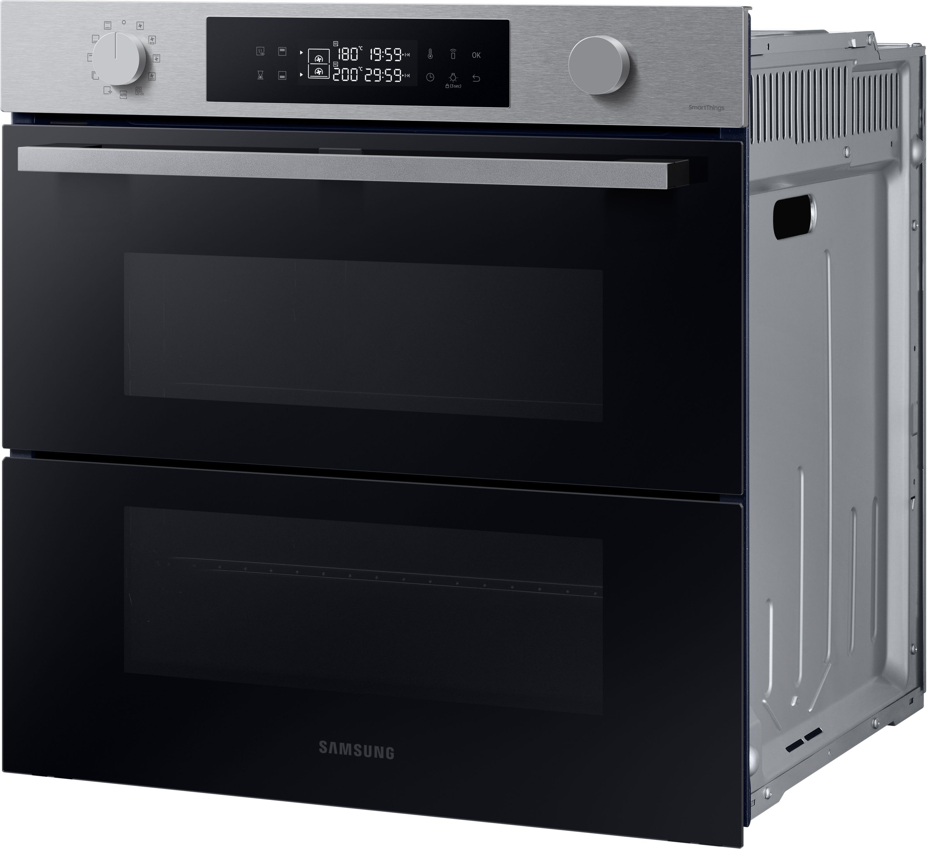 Samsung Pyrolyse Backofen NV7B4530ZAS, Pyrolyse-Selbstreinigung, Dual Cook Flex – Ein Ofen. Zwei Garräume. Maximale Flexibilität.