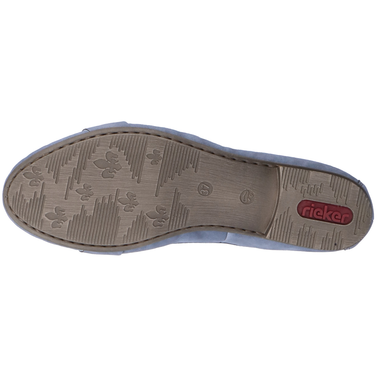 Rieker 51990 Ballerinas hellblau