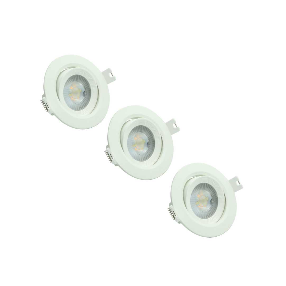 LUXULA 3er Pack LED CCT Downlight, schwenkbar