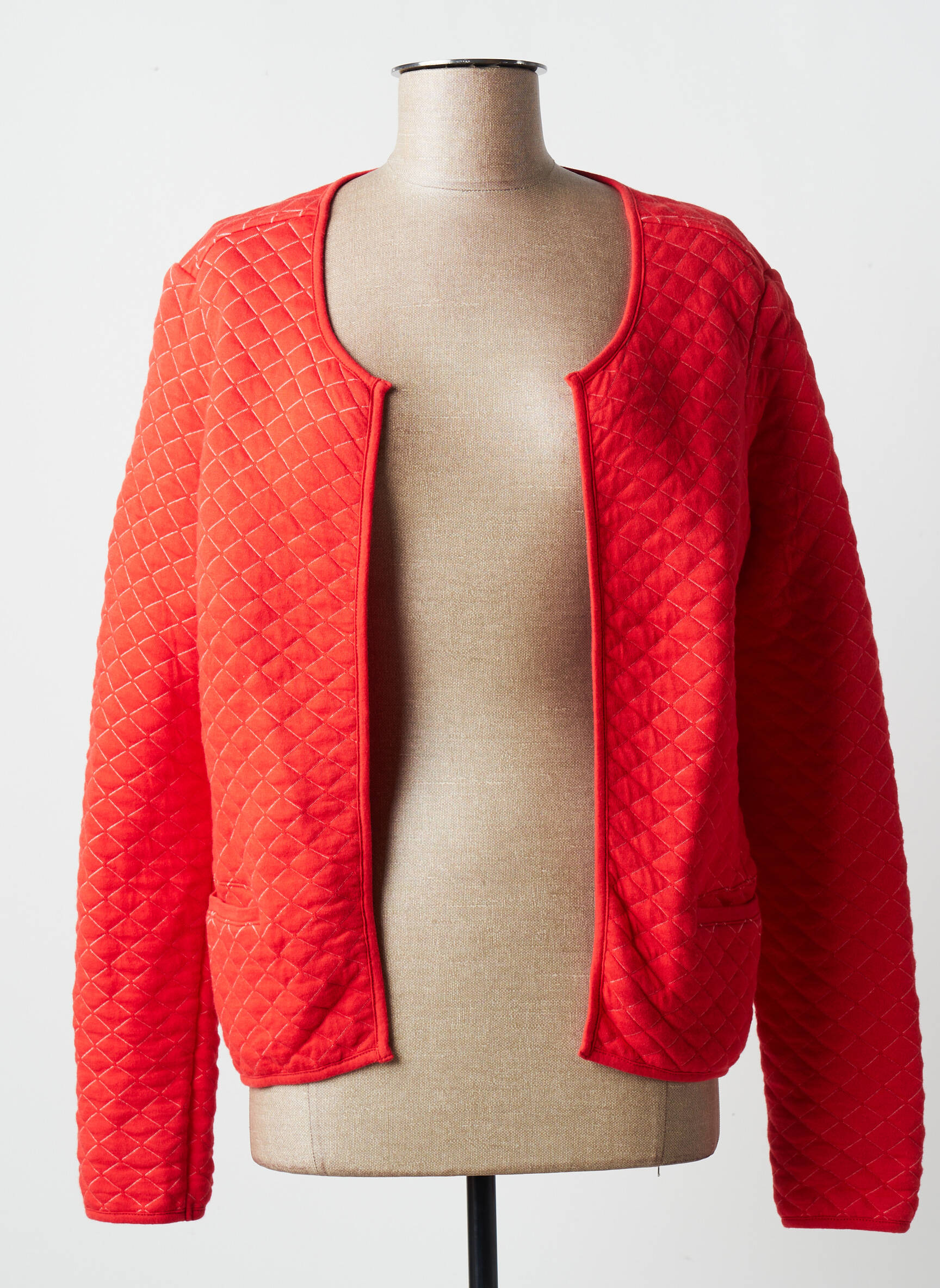Mat De Misaine Vestecasual Femme couleur rouge