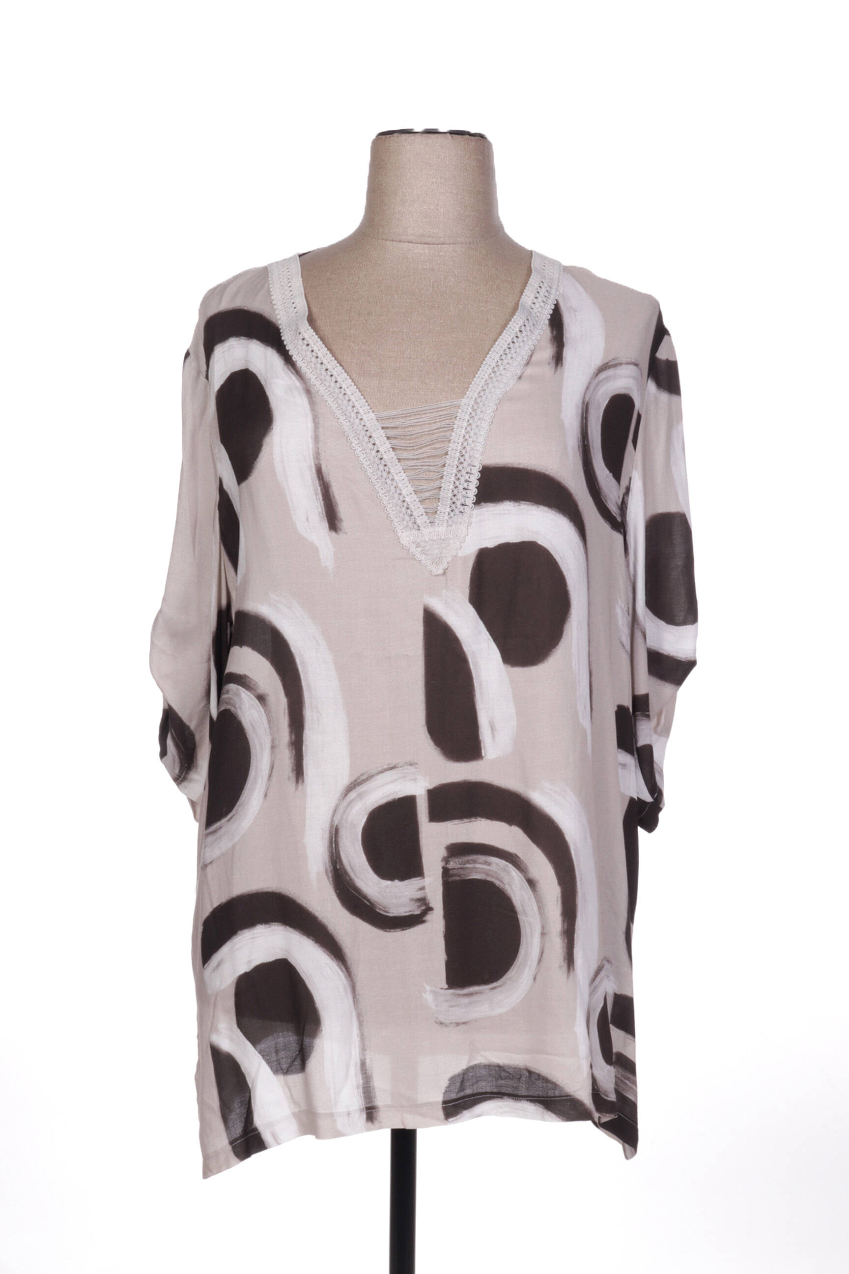 Frank Alexandre Tuniquemanchelongue Femme couleur gris