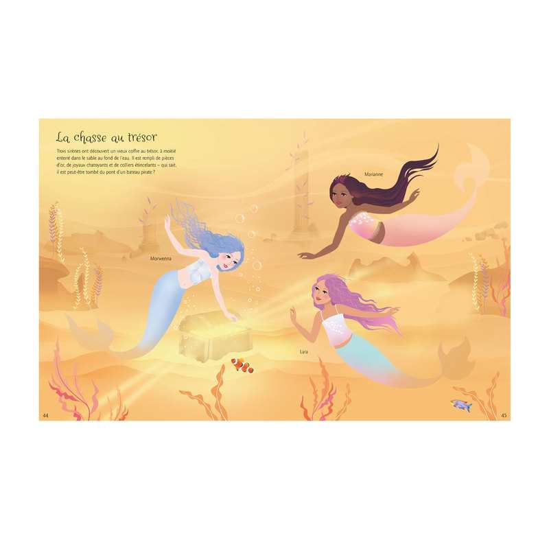 Livre J'habille mes amies les licornes et les sirènes - Usborne
