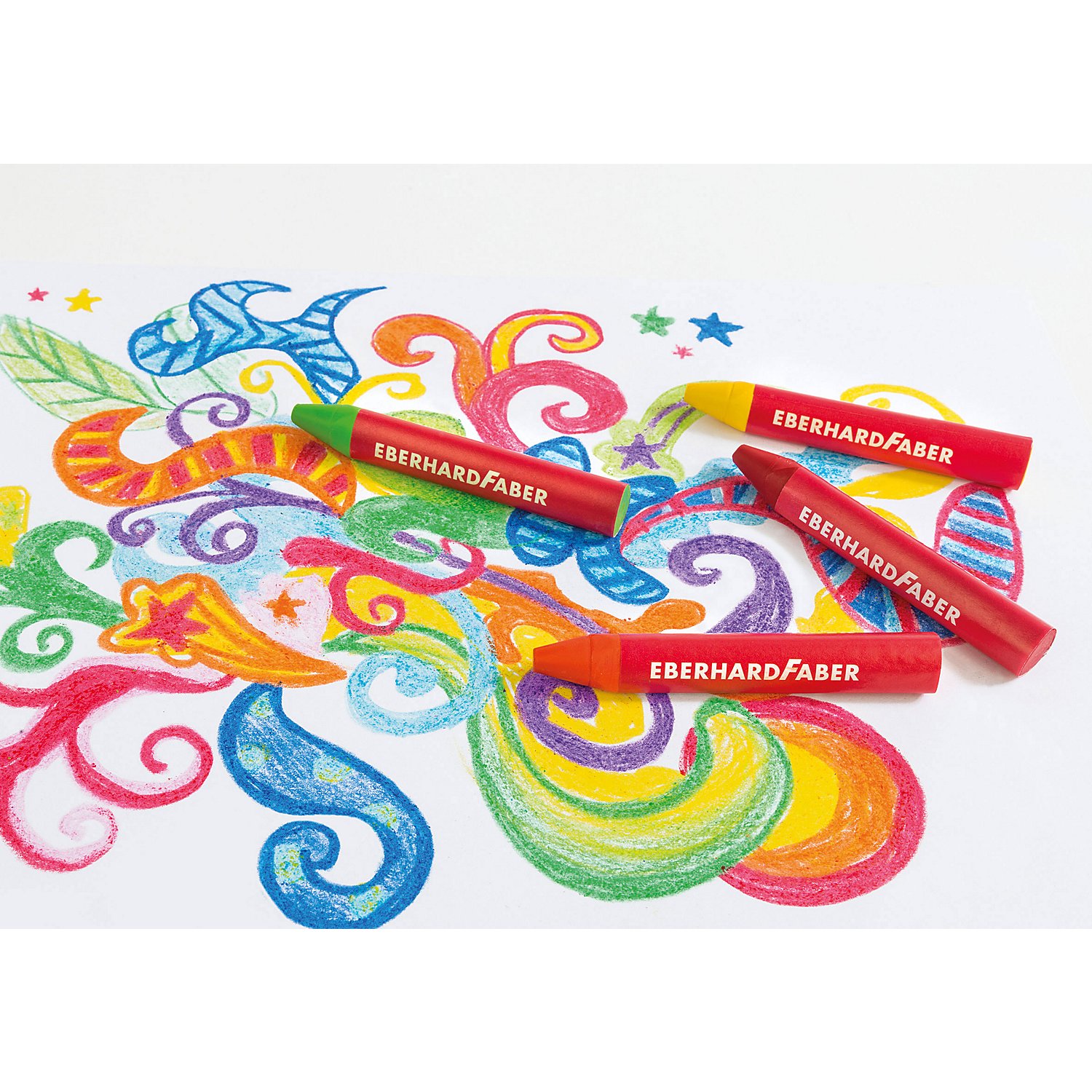 Wachsmalkreiden-Set, bunt, 12 Stück
