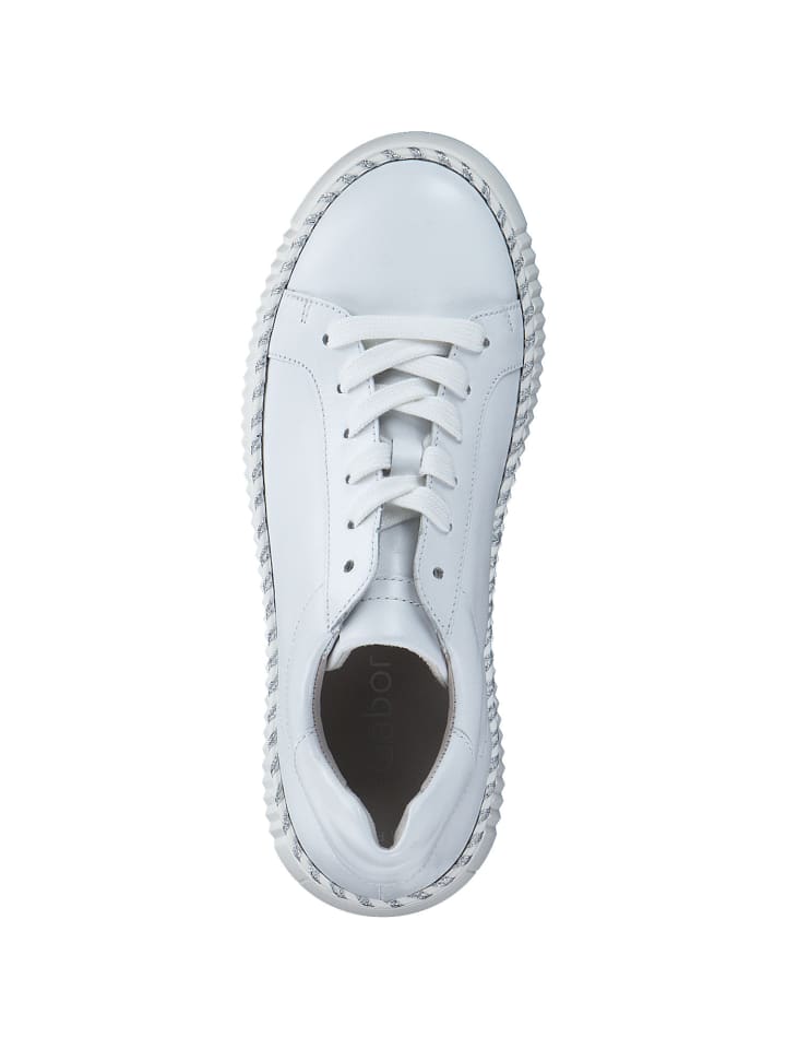 Gabor Fashion Schnürschuhe in weiss (silber) günstig kaufen