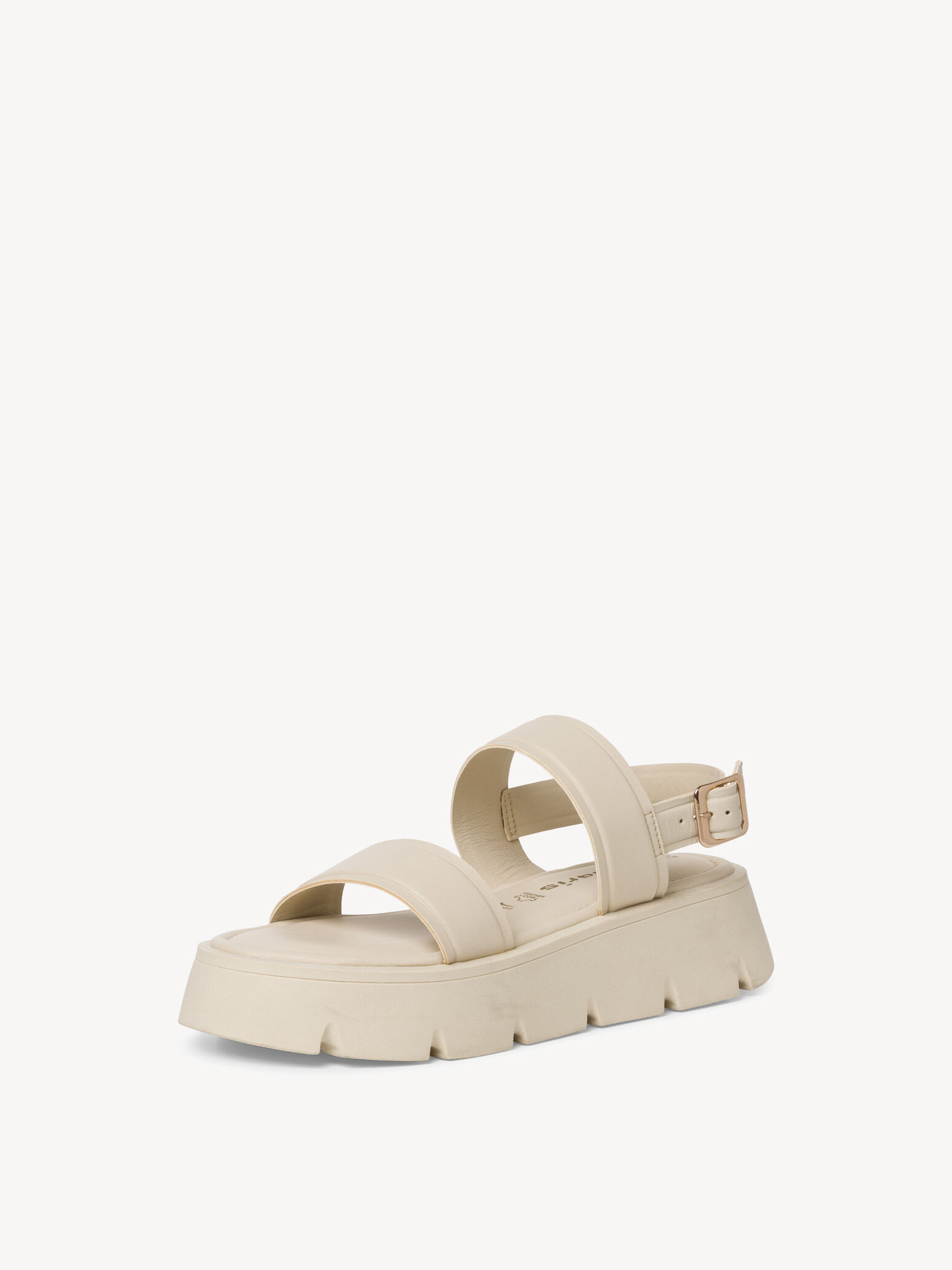 Sandale en cuir - beige