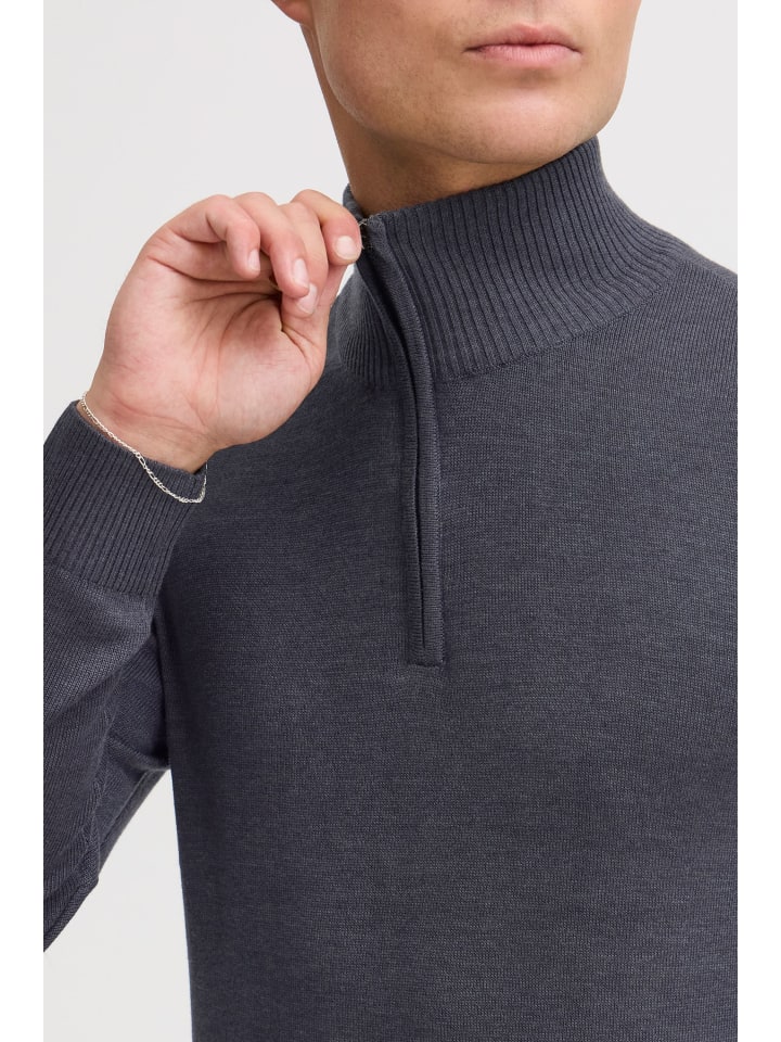 BLEND Troyer BHRobin 20704790ME Strickpulli mit hochabschließendem Kragen in Blau günstig kaufen XXL