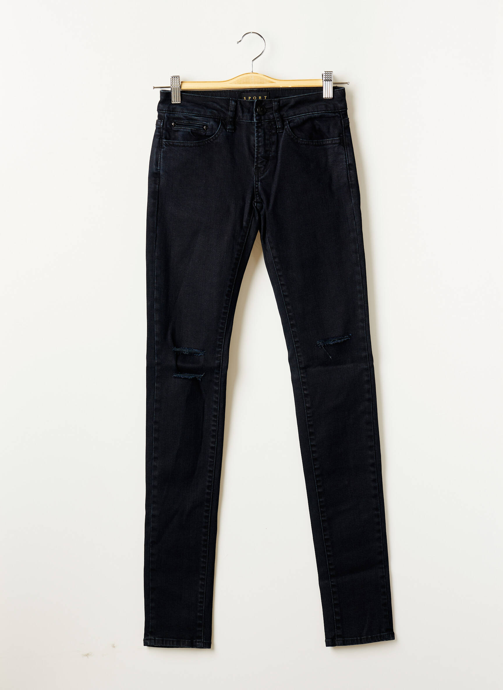 The Kooples Jeans Coupe Slim Femme couleur bleu