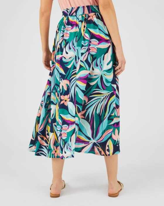 Jupe crépon *fibres pure viscose Lenzing(TM) EcoVero(TM)
