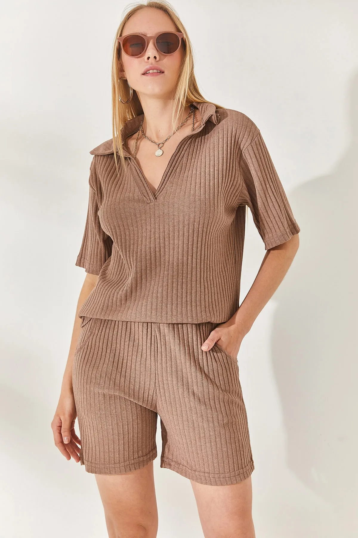 Olalook  Zweiteiler - Braun - Oversized