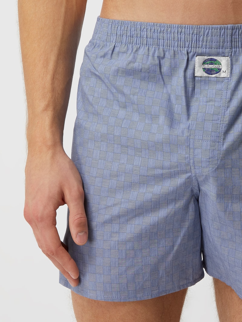 Boxershorts aus Baumwolle in hellblau