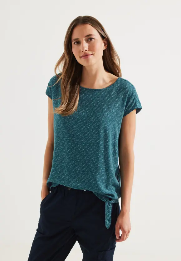 CECIL Bluse mit Knotendetail