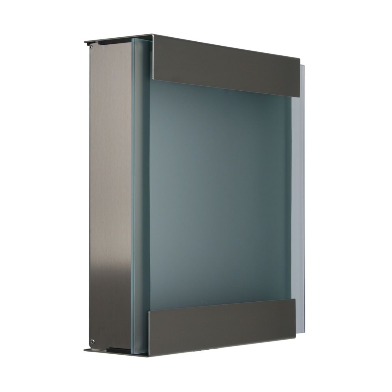 Keilbach Designprodukte Keilbach Briefkasten, Edelstahl, Glasfront