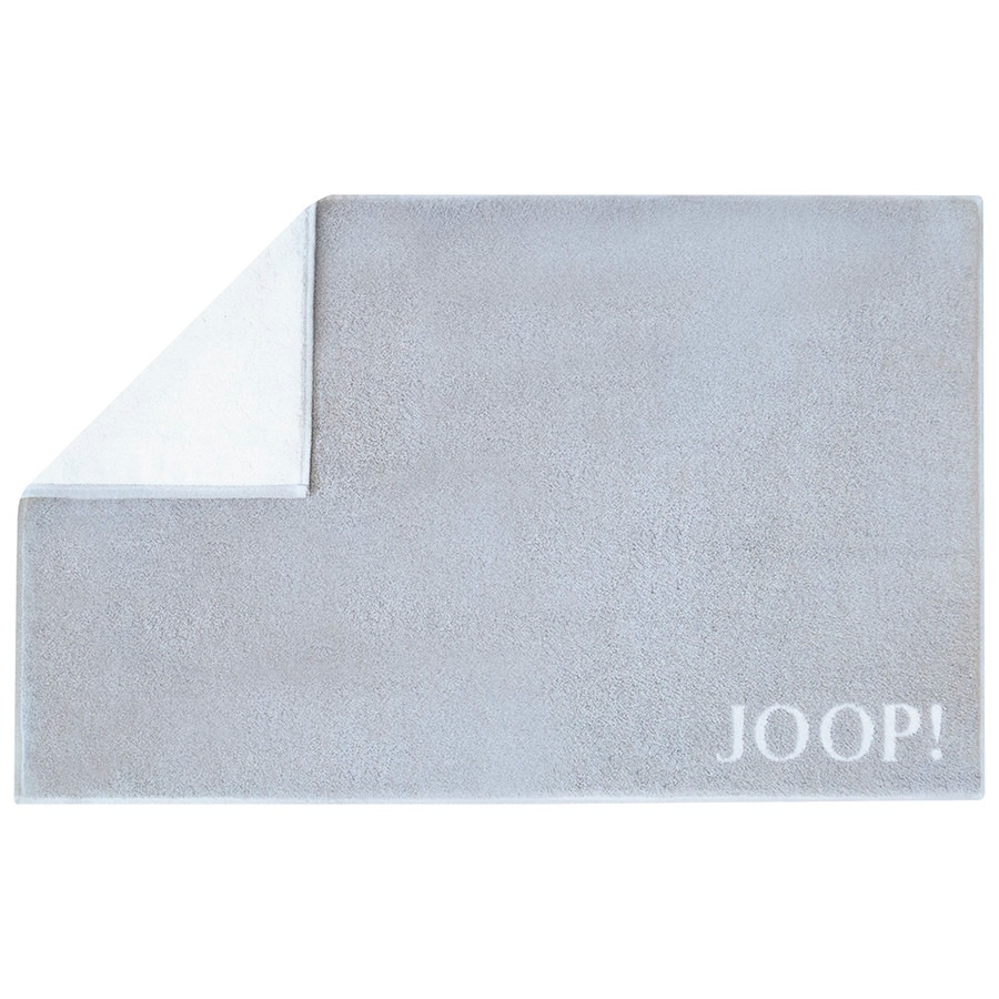 Badematte Silber/Weiß