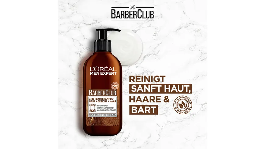 L'oréal Men Expert Barber Club Wash Gesichtsreinigung 200ml 200 ml