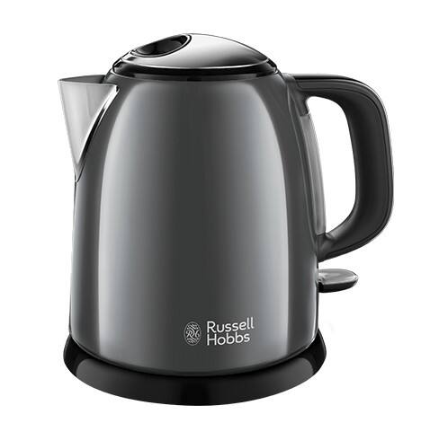 RUSSELL HOBBS Wasserkocher Schwarz, Grau 1 L Kunststoff, Edelstahl 2400 24993-70