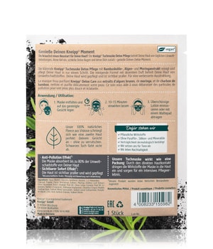 Kneipp Detox Pflege Bambuskohle - Moringa - Alge Tuchmaske-1 Stk