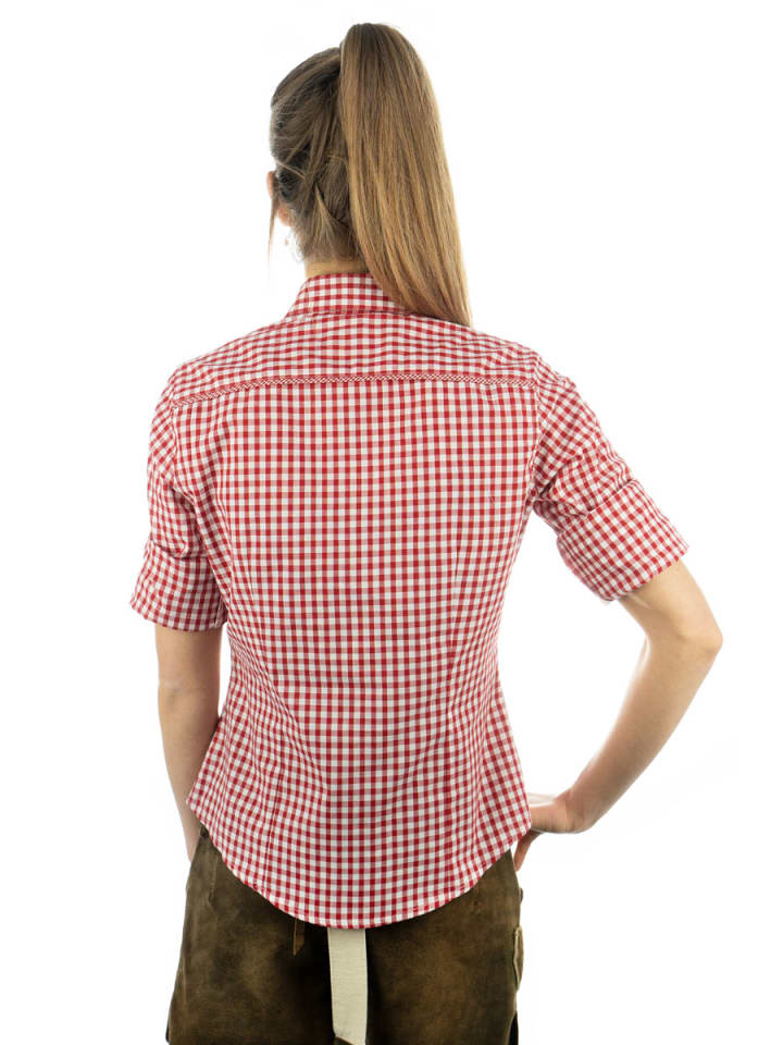 OS-Trachten Trachtenbluse Flosa in mittelrot günstig kaufen