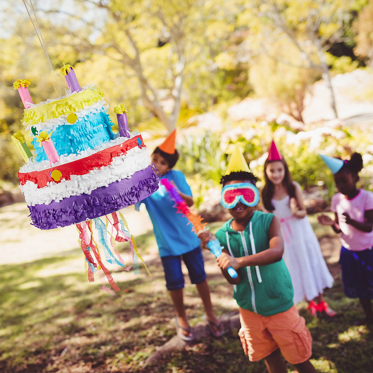 3-teiliges Pinata Set Geburtstagstorte