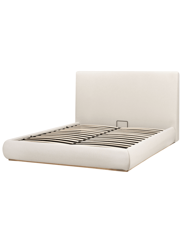 Beliani Doppelbett CAMPAGNE in Beige - (W) 179 x (H) 114 x (L) 232 cm günstig kaufen onesize