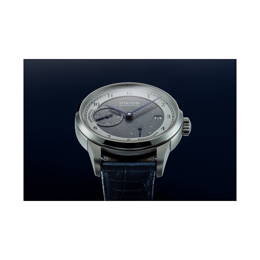 Union Glashütte Herrenuhr 1893 Johannes Dürrstein Edition Gangreserve
