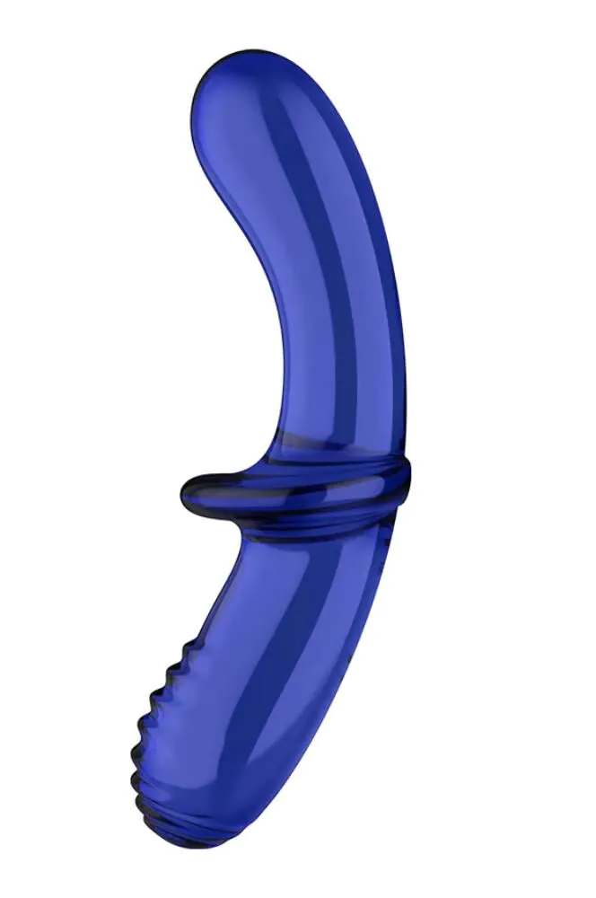 Satisfyer Masażer Dobbelt Krystal Lyseblå