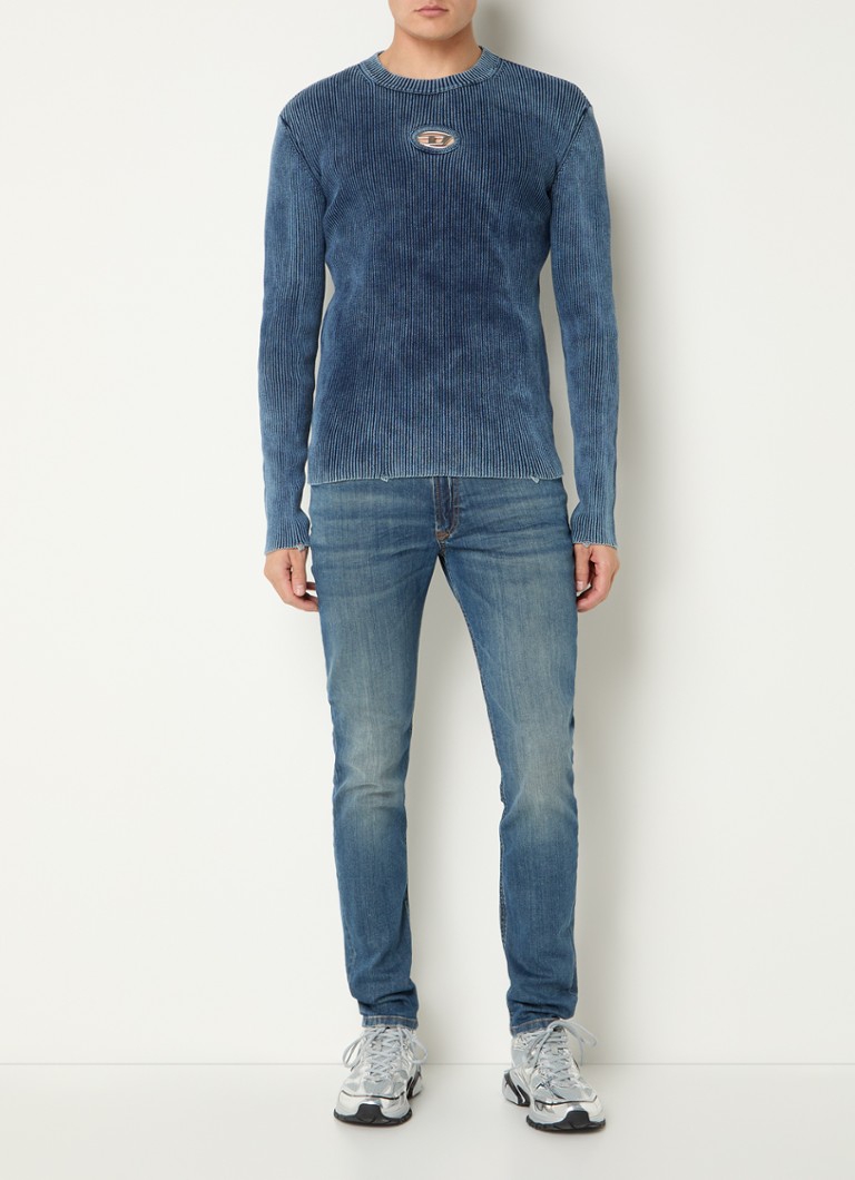 Diesel K-darin ribbed knit pullover with logo