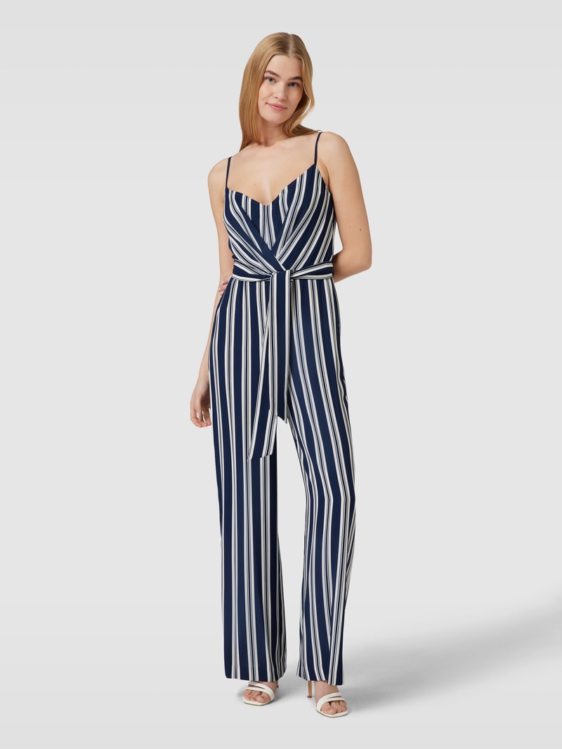 Jumpsuit mit Streifenmuster Modell 'TAMELIA' in marineblau