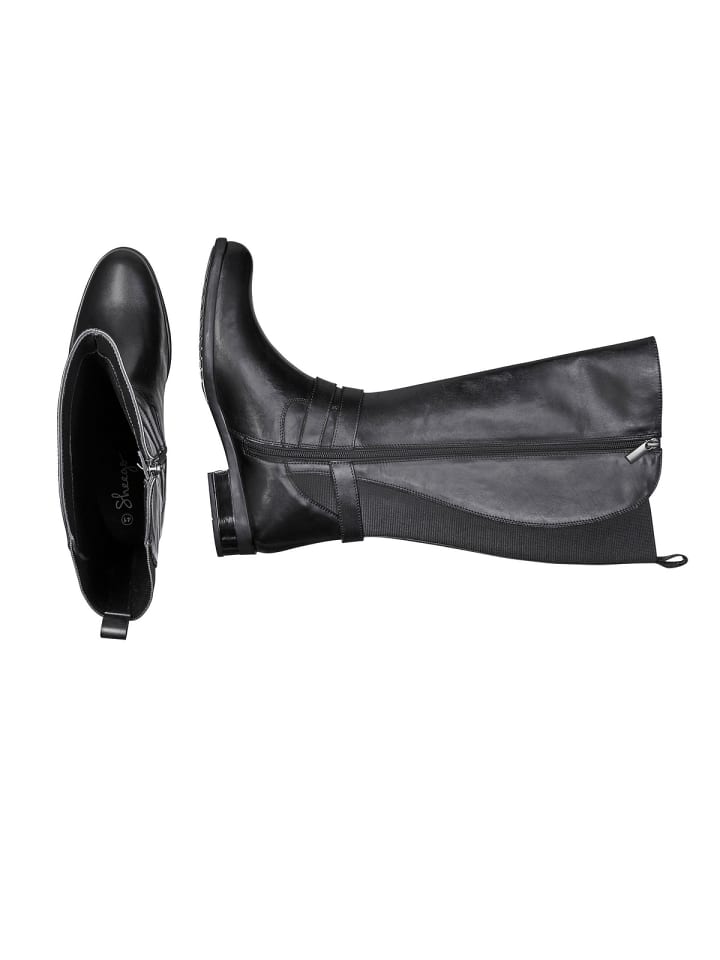 sheego Weitschaftstiefel in schwarz günstig kaufen
