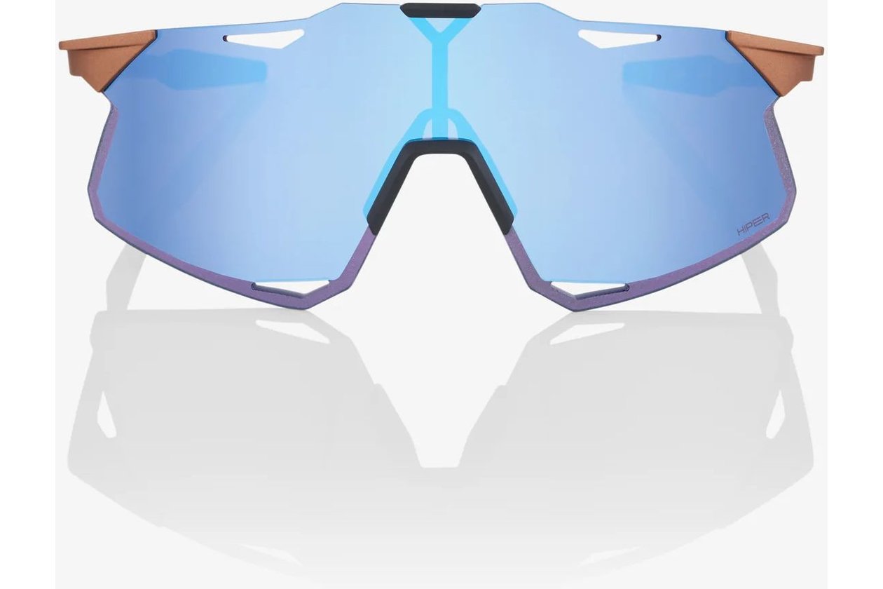 100 Percent Hypercraft Matte Copper Chromium / HiPER Blue Mirror Lens