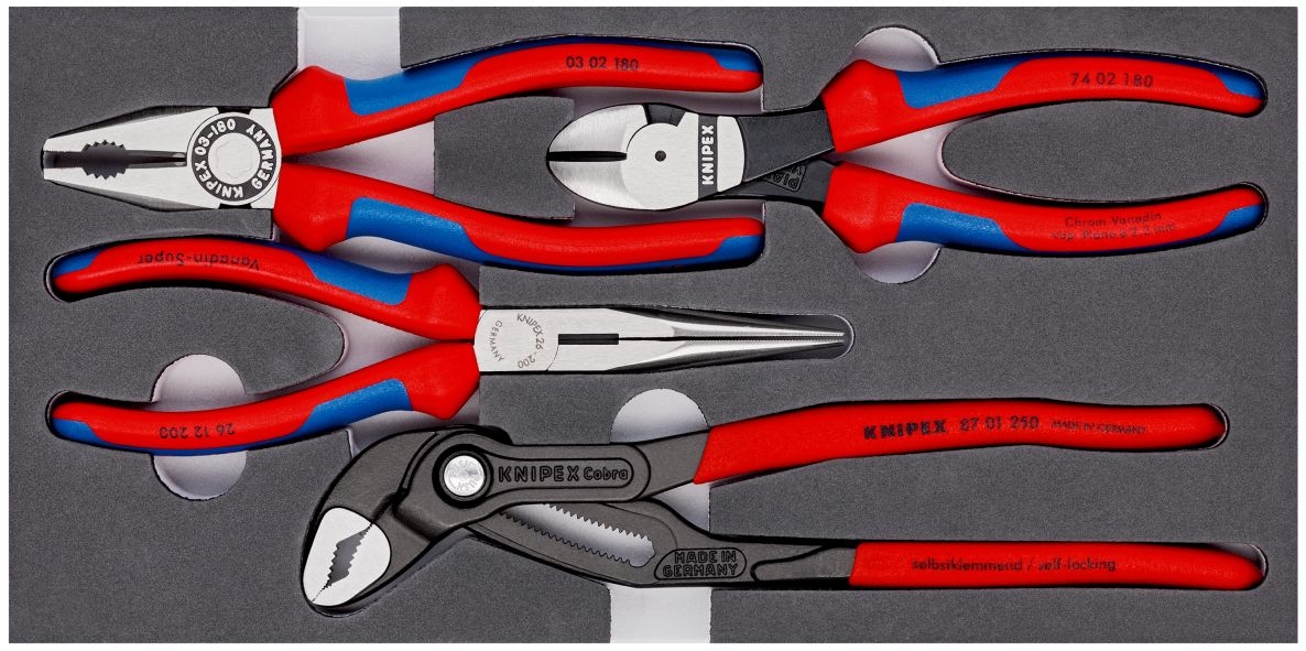 Conjunto de alicates Knipex 00 20 01 V15 com 4 peças