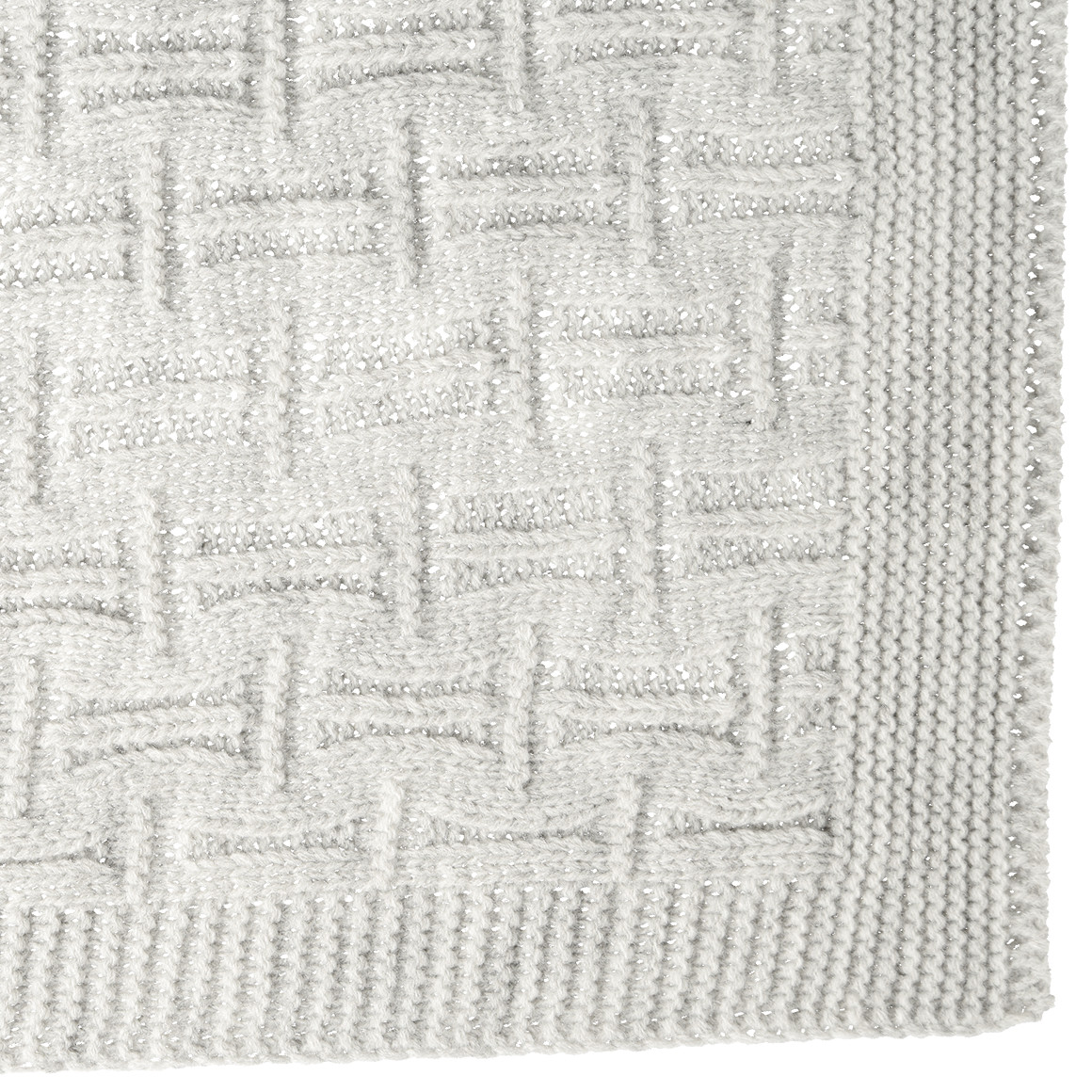 Baby Strickdecke mit Strukturmuster