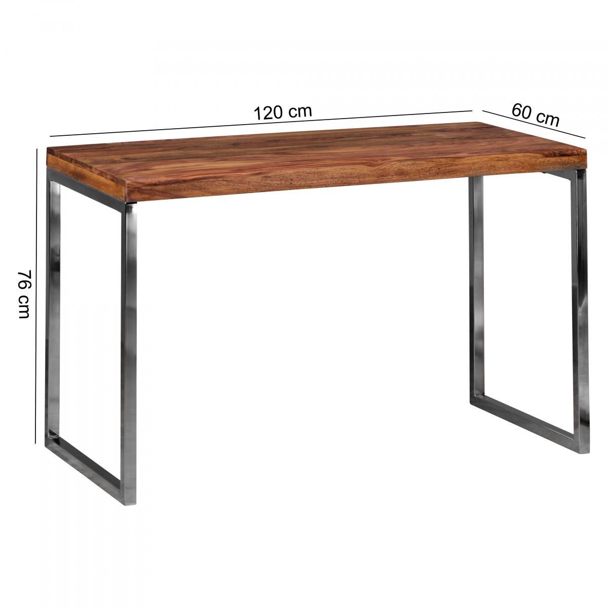 Wohnling Schreibtisch GUNA Massivholz Sheesham