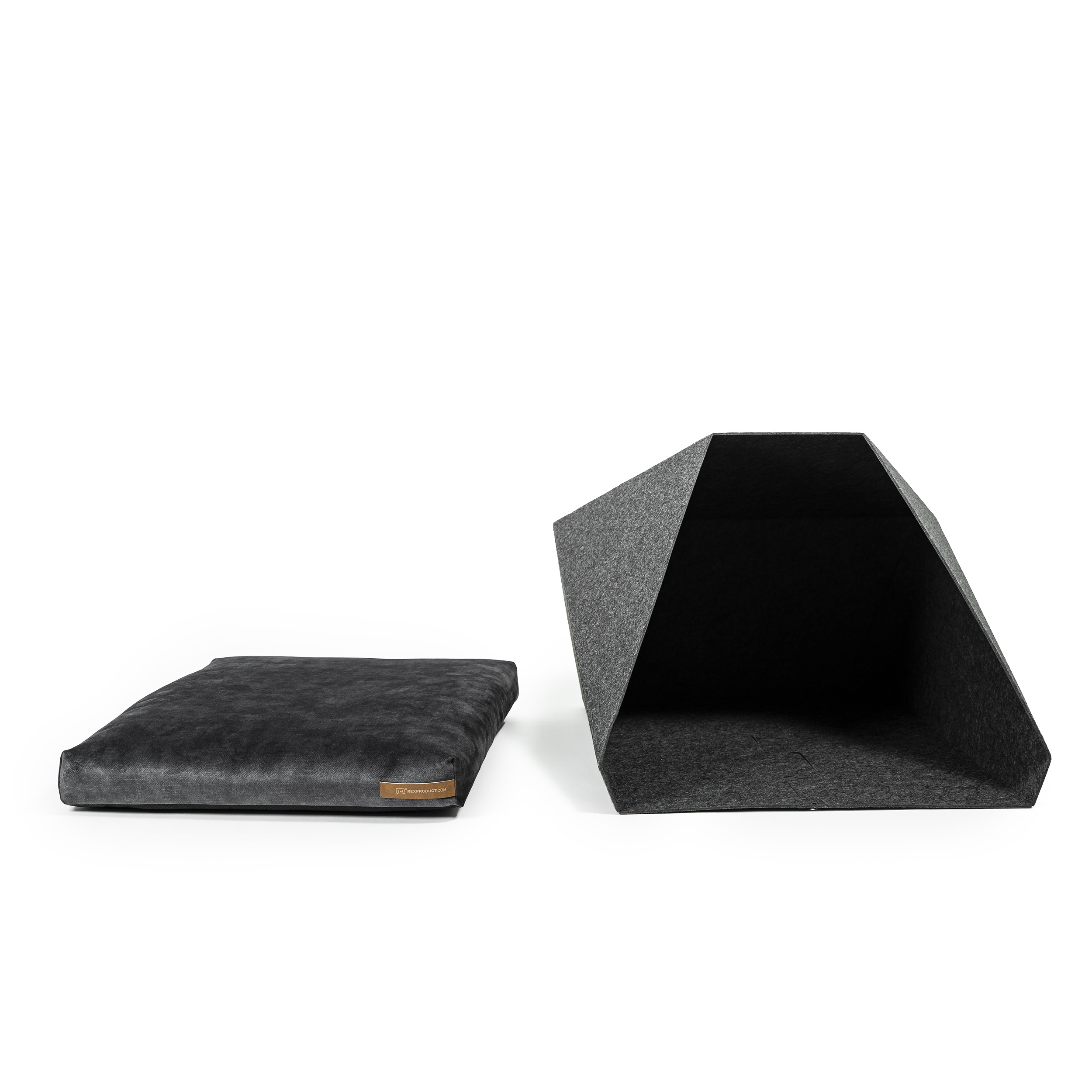 Rexproduct Hundehöhlen Rexproduct Home PetPocket dunkelgrau graphit schwarz
