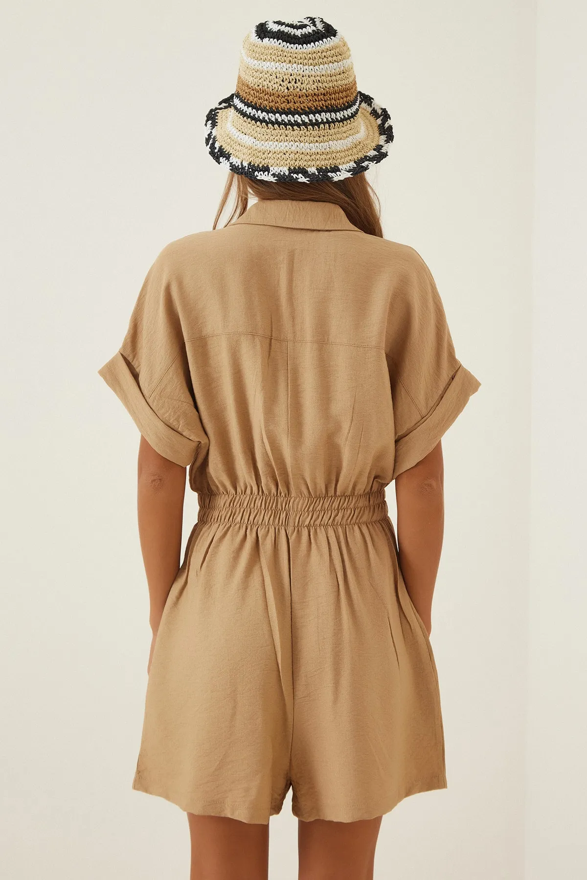 Happiness İstanbul  Jumpsuit - Beige - Regular Fit