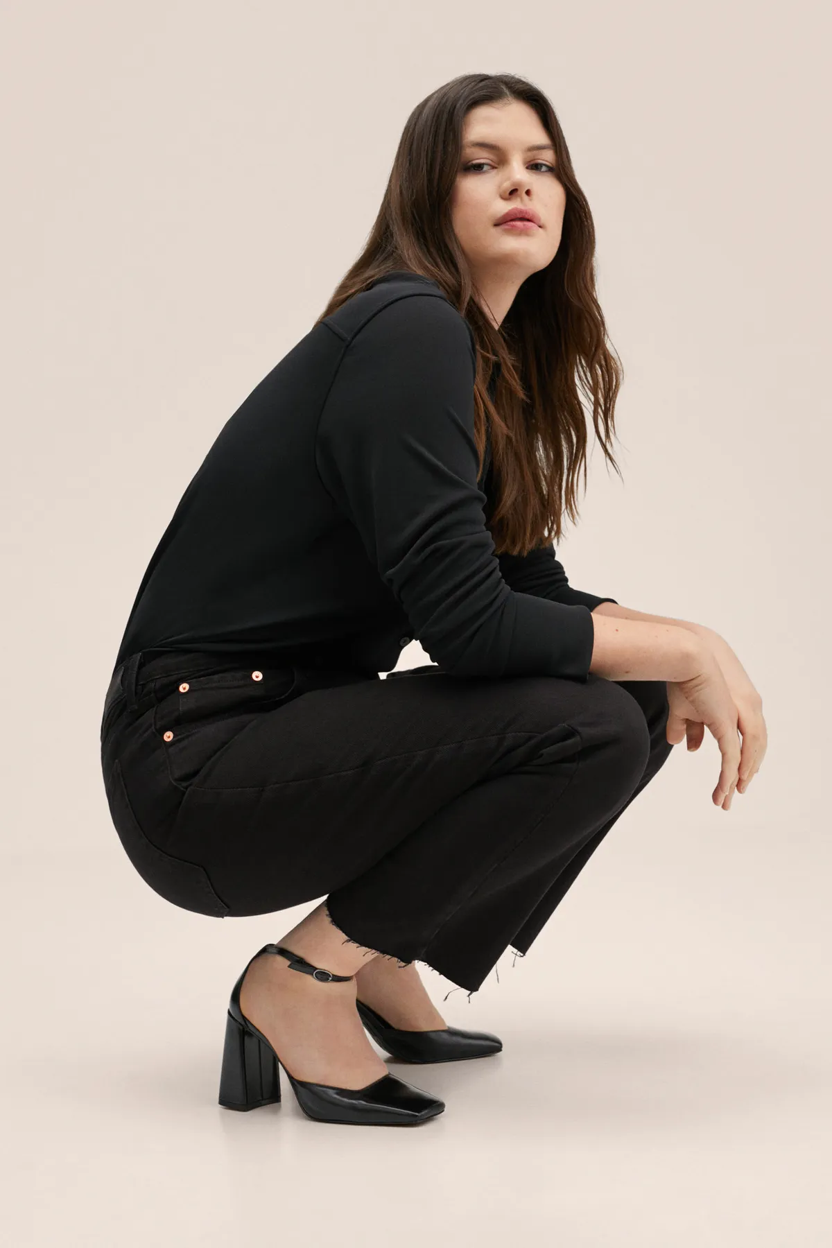 MANGO Woman  Schwarze Jeans