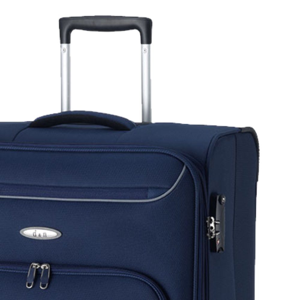 D&N Weichgepäck-Trolley Travel-Line 4 Rollen 78cm mit Dehnfalte 4 Farben