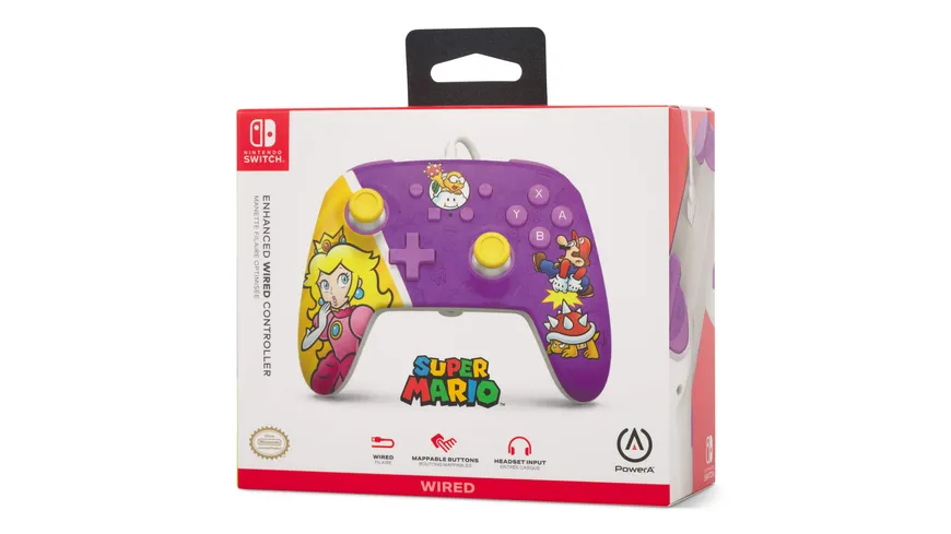 PowerA Enhanced Wired Controller für Nintendo Switch – Princess Peach Battle