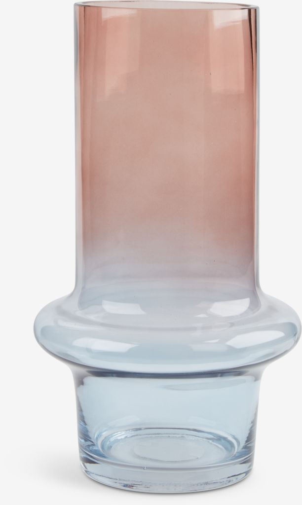 Wazon KRIS KRIS Ø15xH26cm niebiesko-różowy