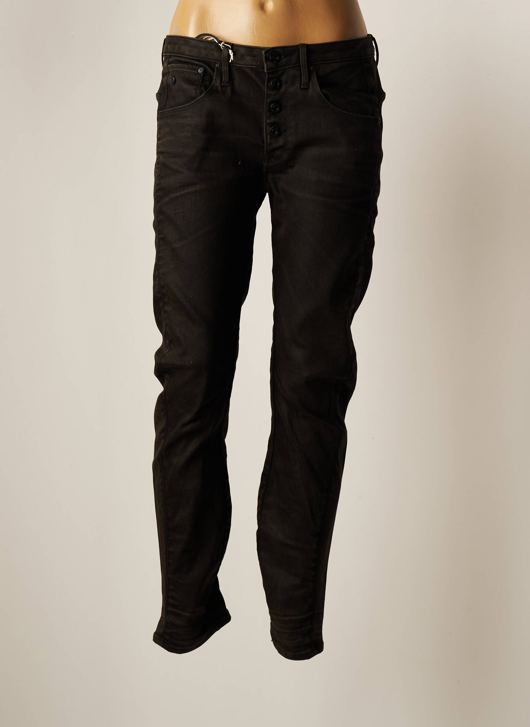 Raw 7 Jeans Coupe Slim Femme couleur noir