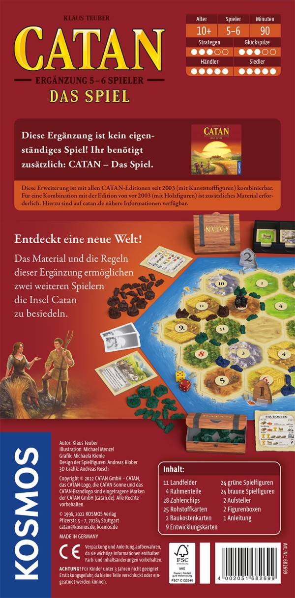 CATAN - Ergänzung 5/6 Spieler (2022)