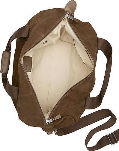 Marc O'Polo Weekender aus softem Velours-Rindleder
