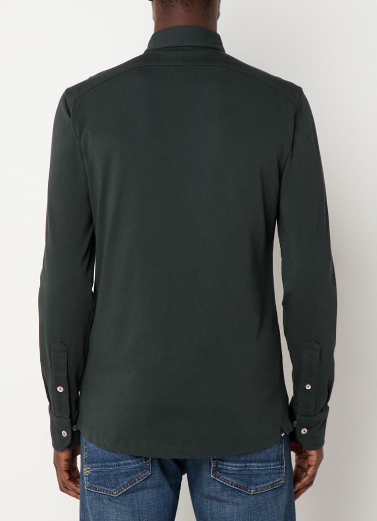 Denham Bridge regular fit shirt with chest pocket and logo