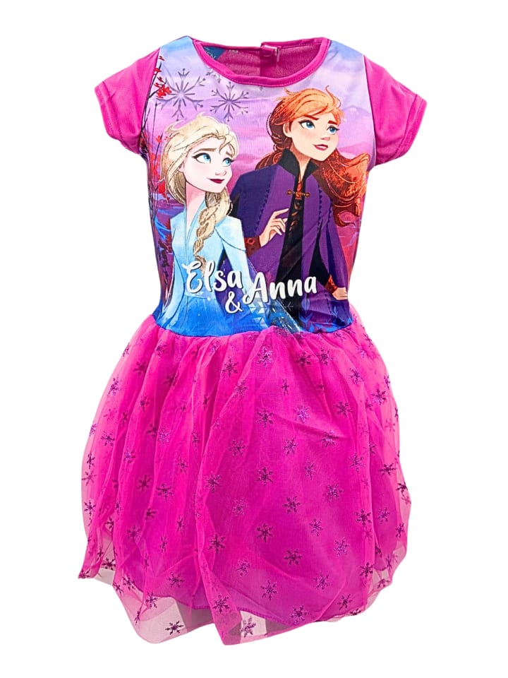 Disney Frozen Sommerkleid mit Tüll Disney Frozen in Dunkellila günstig kaufen 92/98