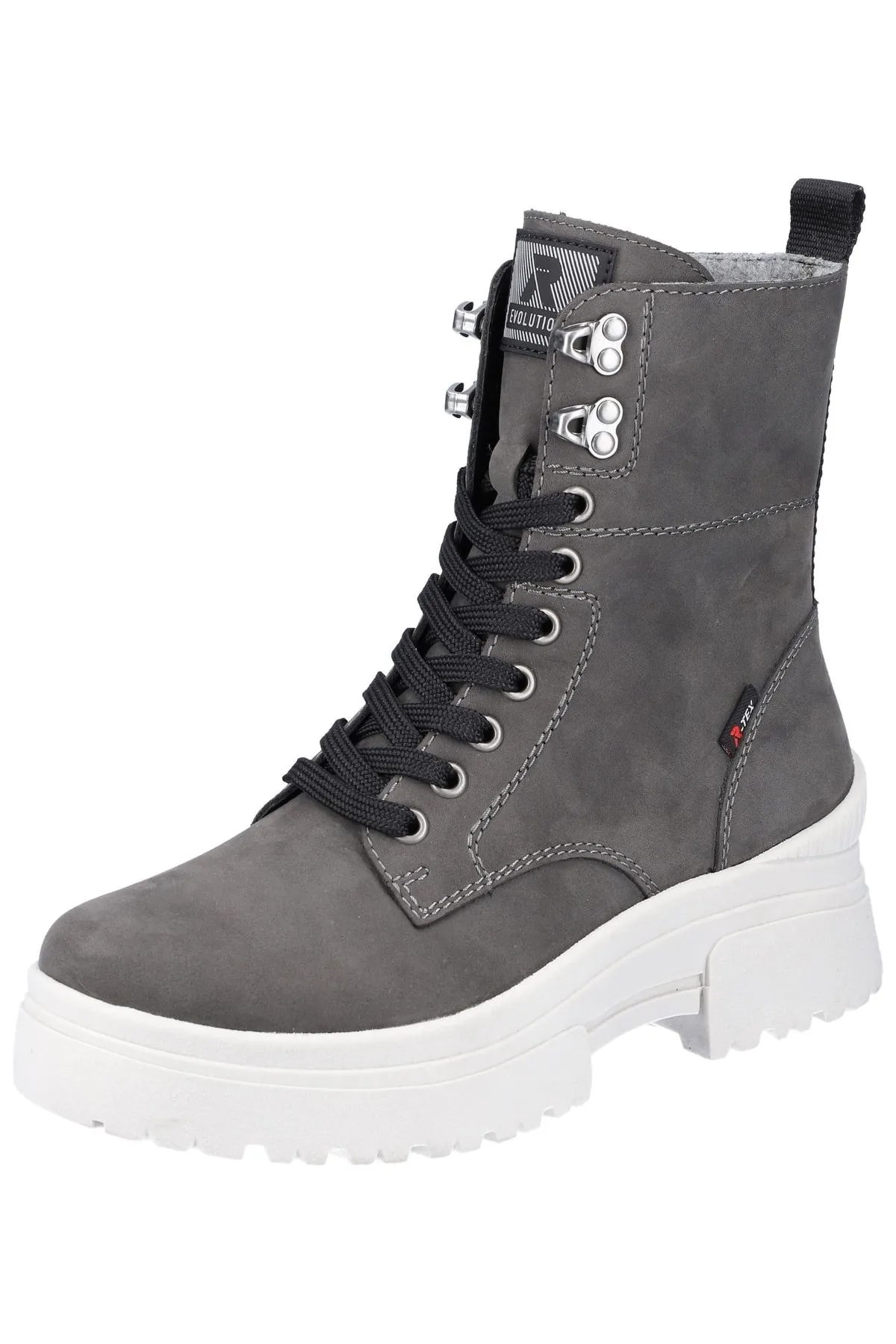 Rieker  Stiefelette - Grau - Blockabsatz